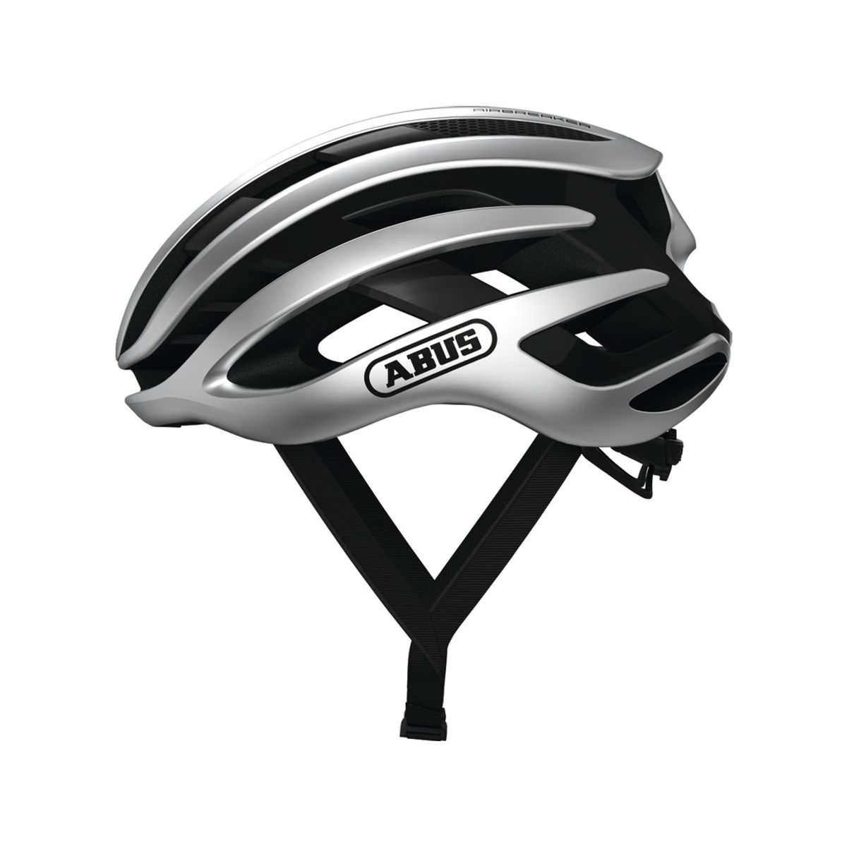 Abus AirBreaker - Cykelhjelm - Sølv - Str. 51-55cm