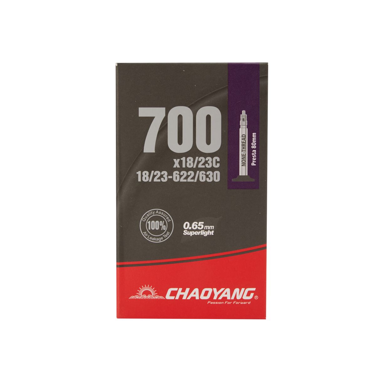 Chaoyang Superlight slange - 700x18-23c - 80mm racerventil