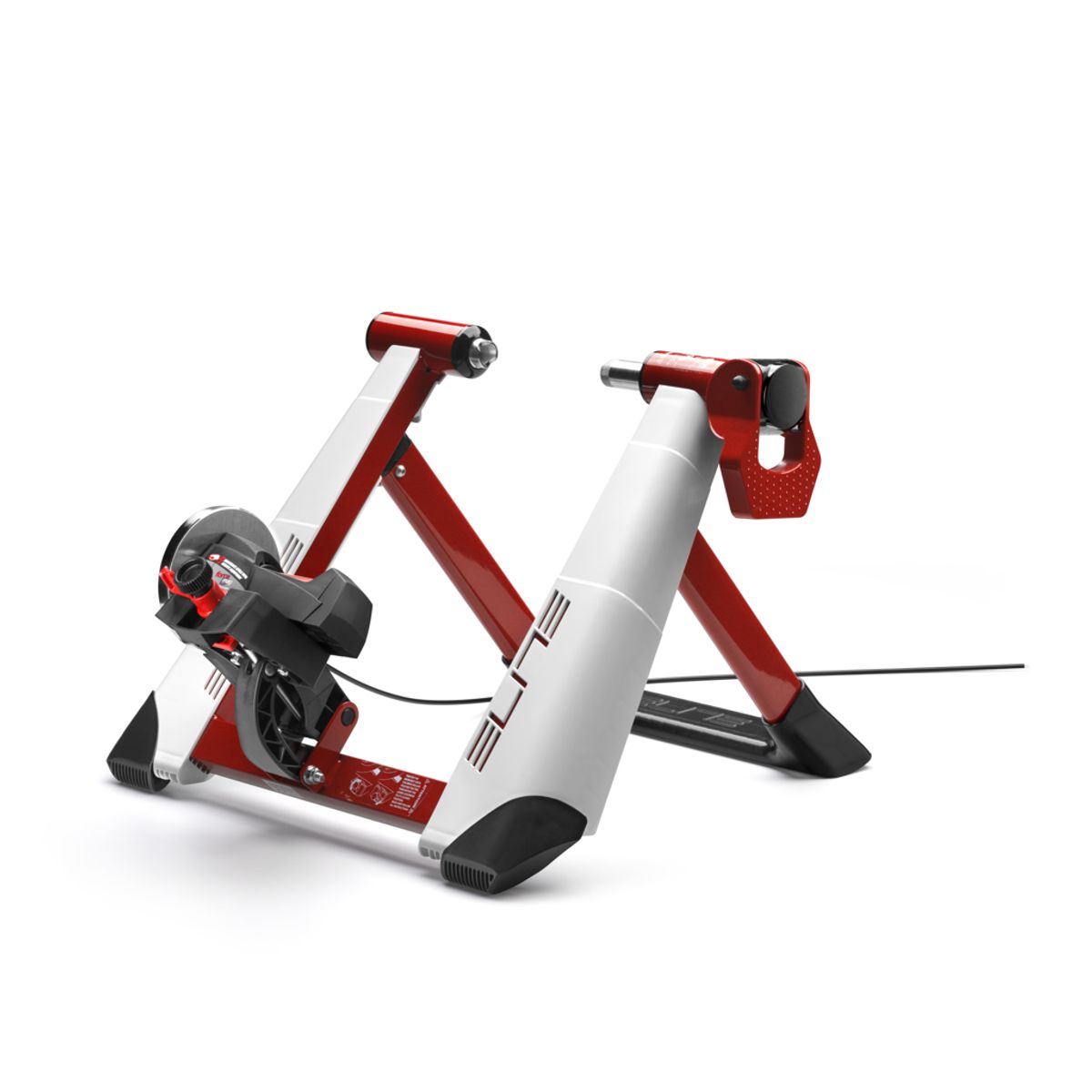 Elite Novo Force Deluxe - Hometrainer med tilbehørspakke - Hvid/Rød