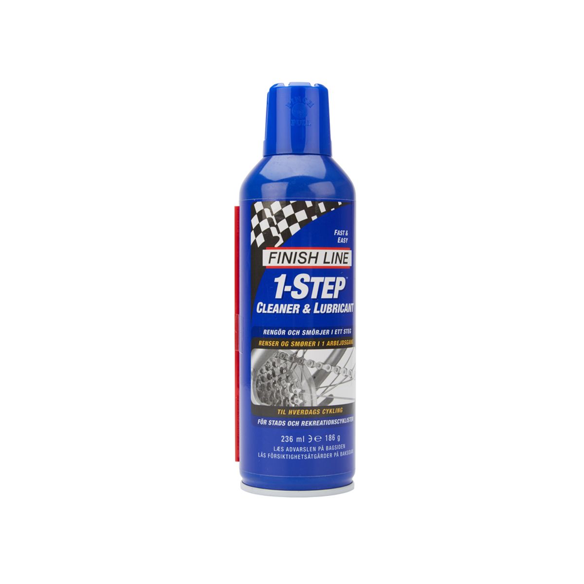 Finish Line 1 Step - Olie - 240 ml spray - Blå