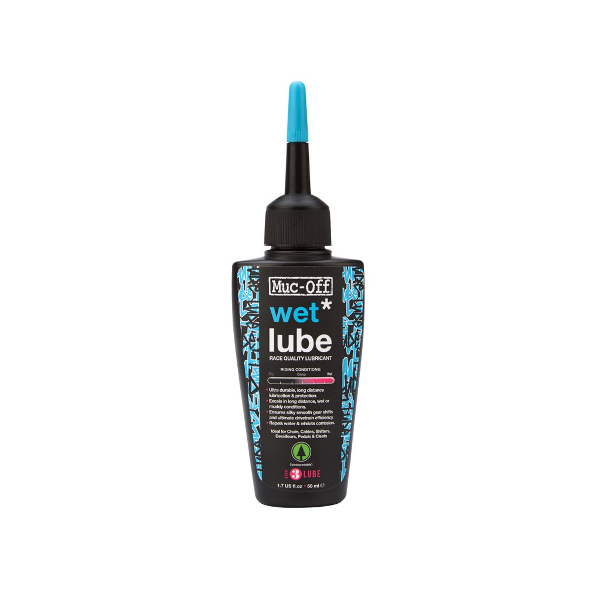 Muc-Off Wet lube - Kædeolie til våde forhold - 50 ml