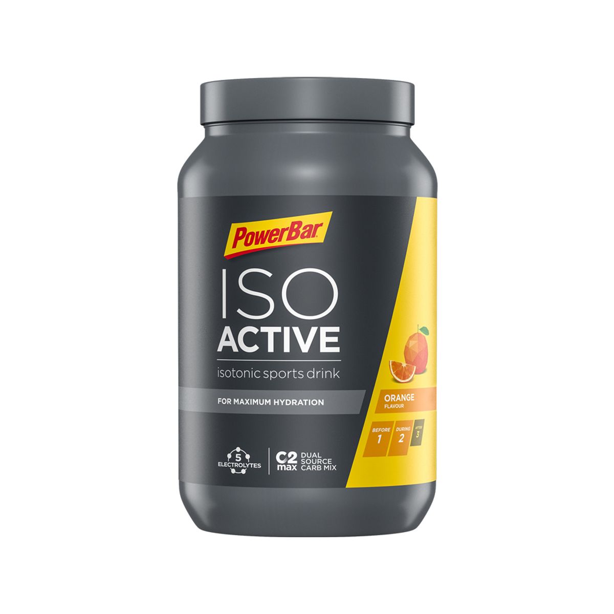 Powerbar IsoActive - Energidrik - Orange 600 gram