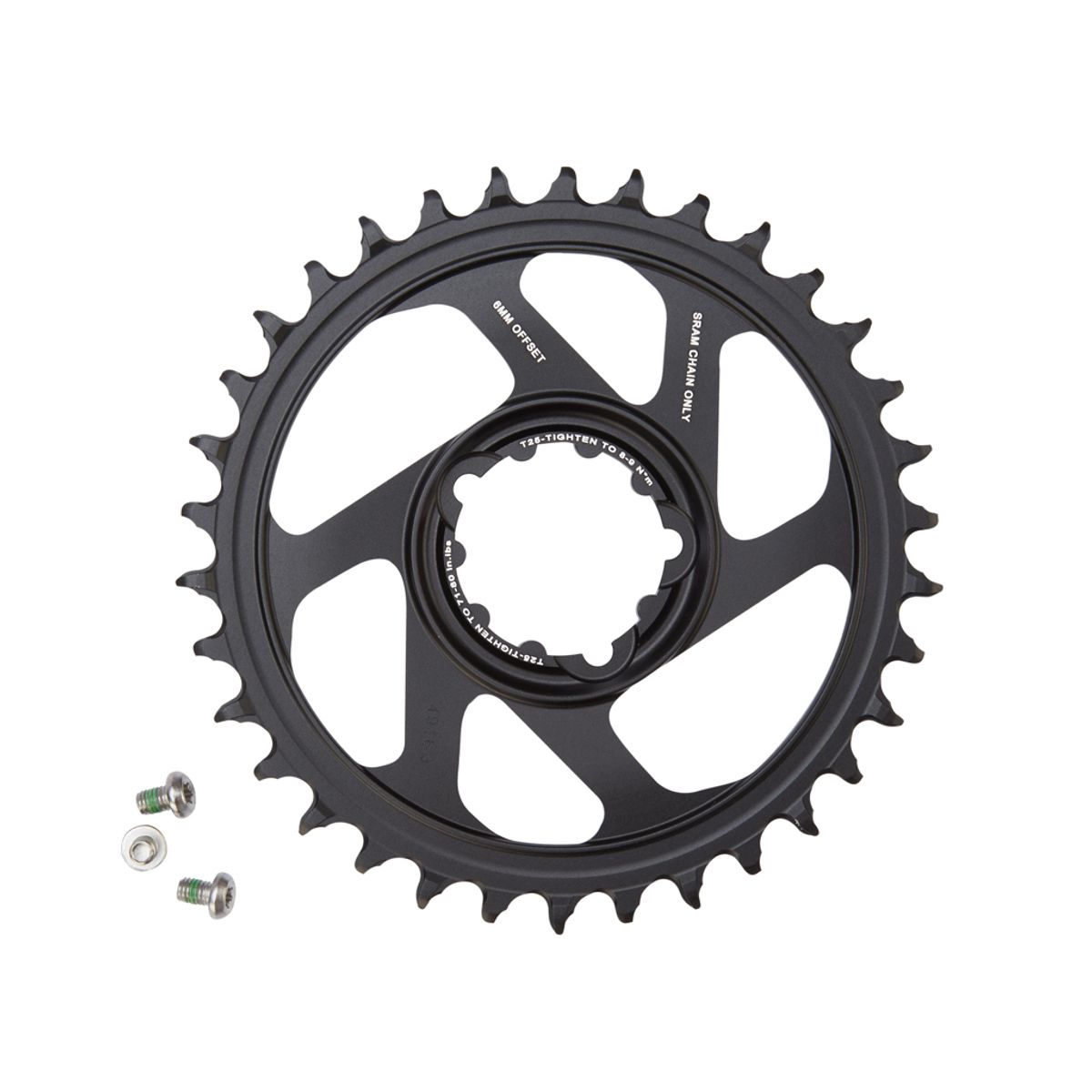 Sram Eagle XX1/X01 klinge - 1 x 12 gear - Sort - Direct Mount - 6 mm offset - 36 tænder