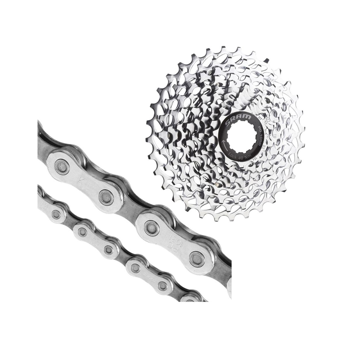 Sram 10 speed sampak - 11-32T - PG-1050 Kassette og PC-1031 kæde