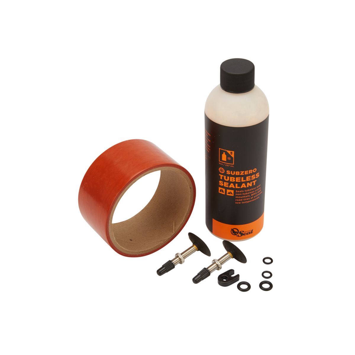 Orange Seal Tubeless Kit - 45 mm fælgtape - 237 ml. Subzero væske