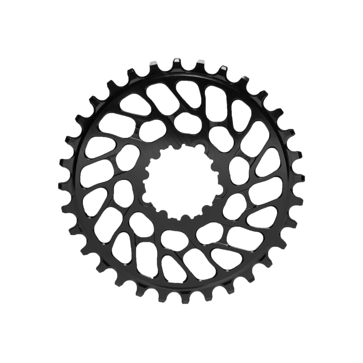 absoluteBLACK Rund klinge - Sram - Direct mount - Offset 0 mm - 34 tænder - Sort