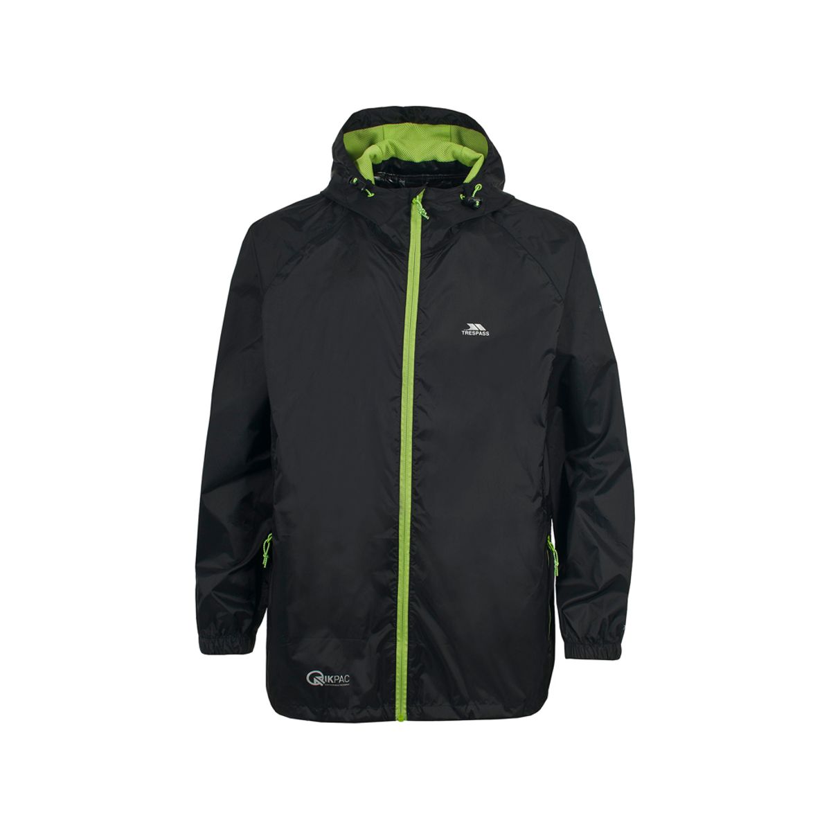 Trespass Qikpac - Regnjakke - UNISEX - Sort - XXS