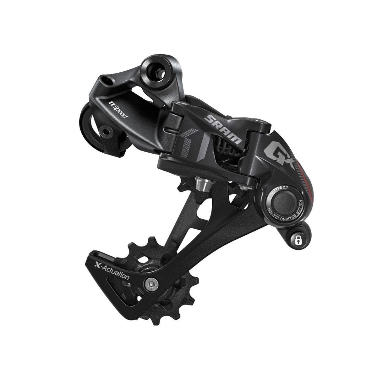 Sram GX bagskifter - 1x11 speed - Type 2.1 - Sort/rød