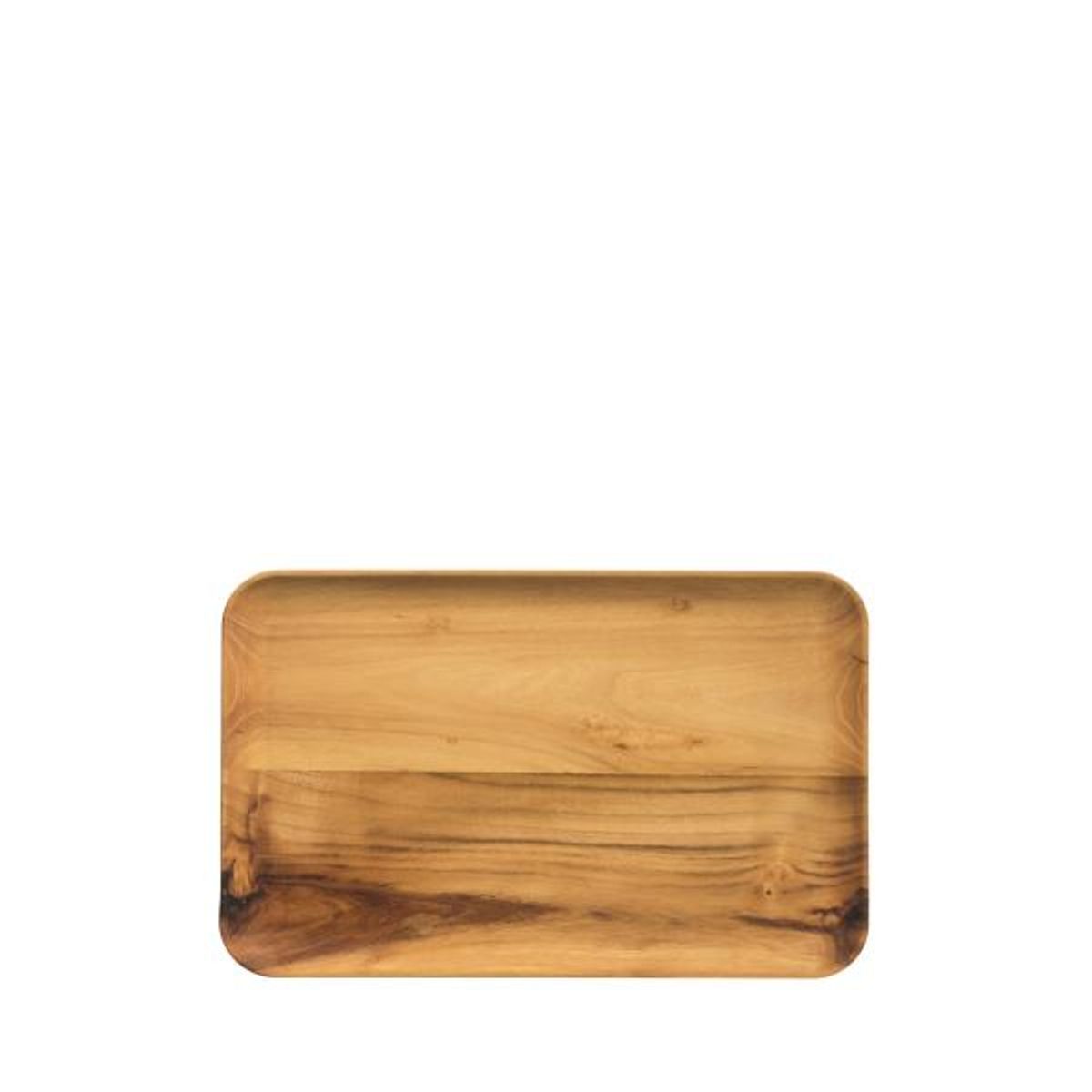 Aida - RAW Teak - rektangulær tallerken 1 stk 31,7 x 20,2 x 1,8 cm