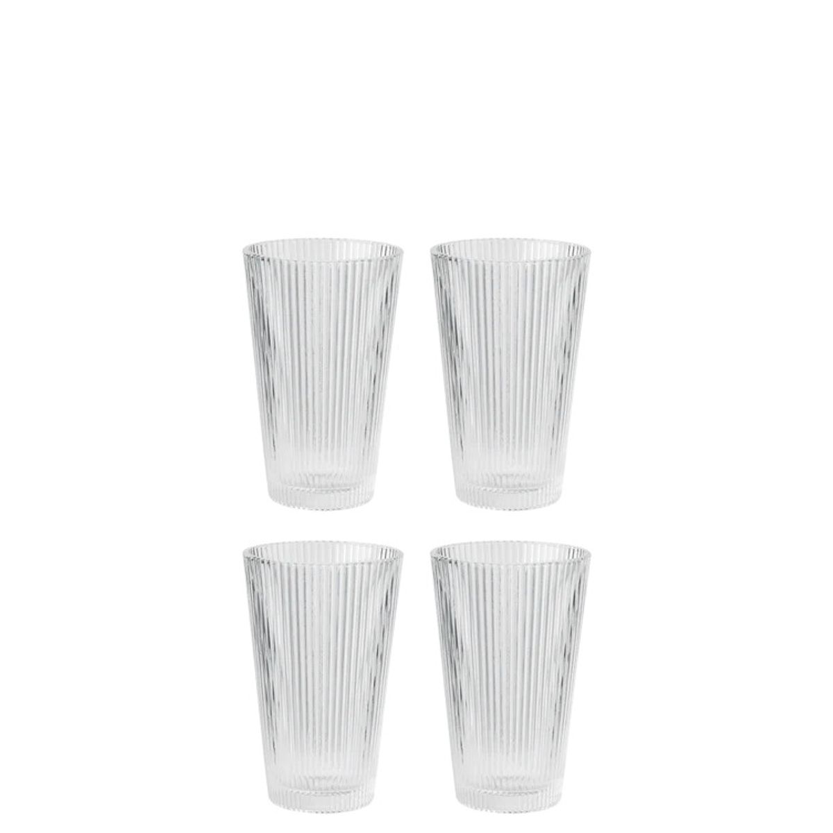 Stelton - Pilastro drikkeglas 0.35 l. 4 Stk clear