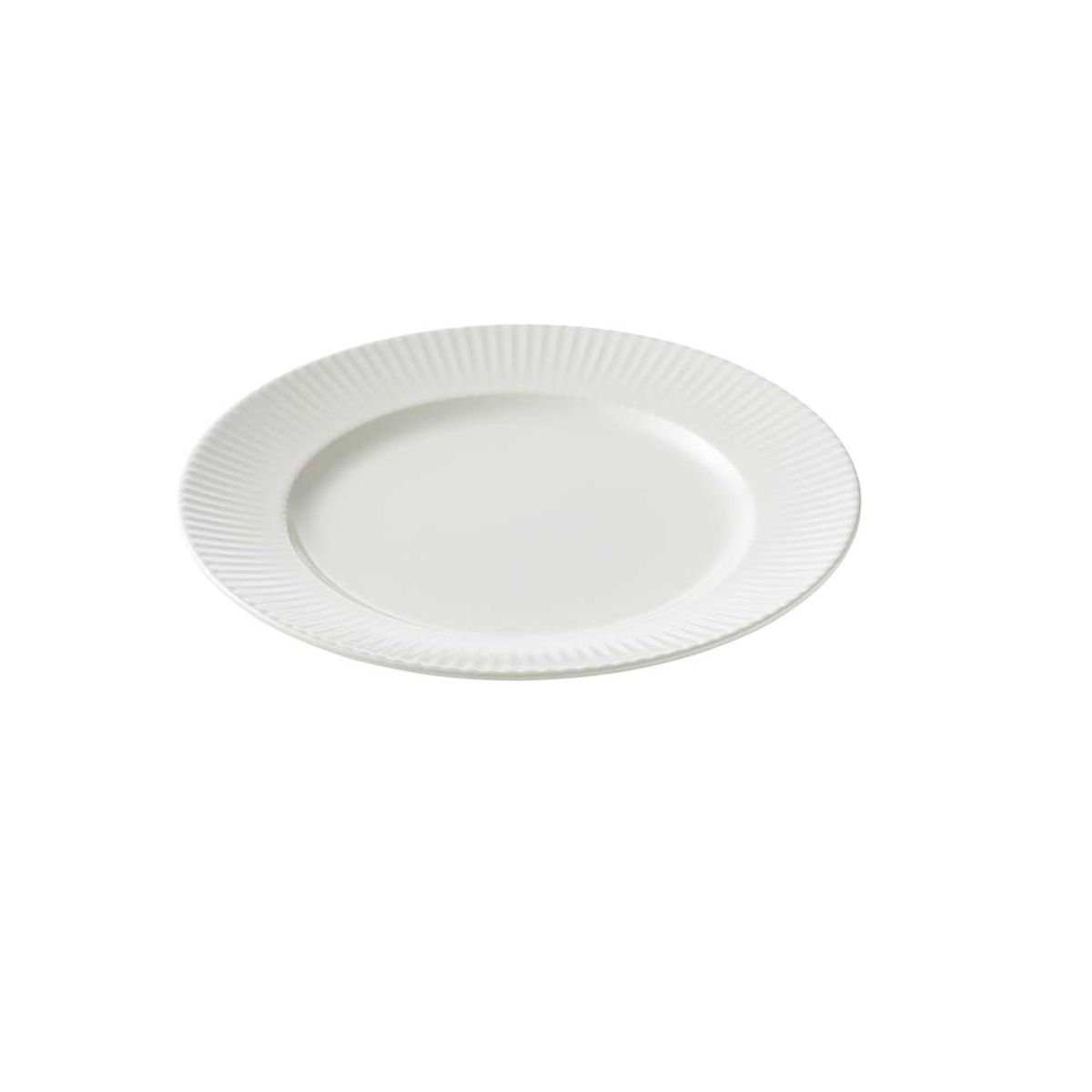 Aida - Groovy - frokost tallerken, stentøj, hvid, 21 cm