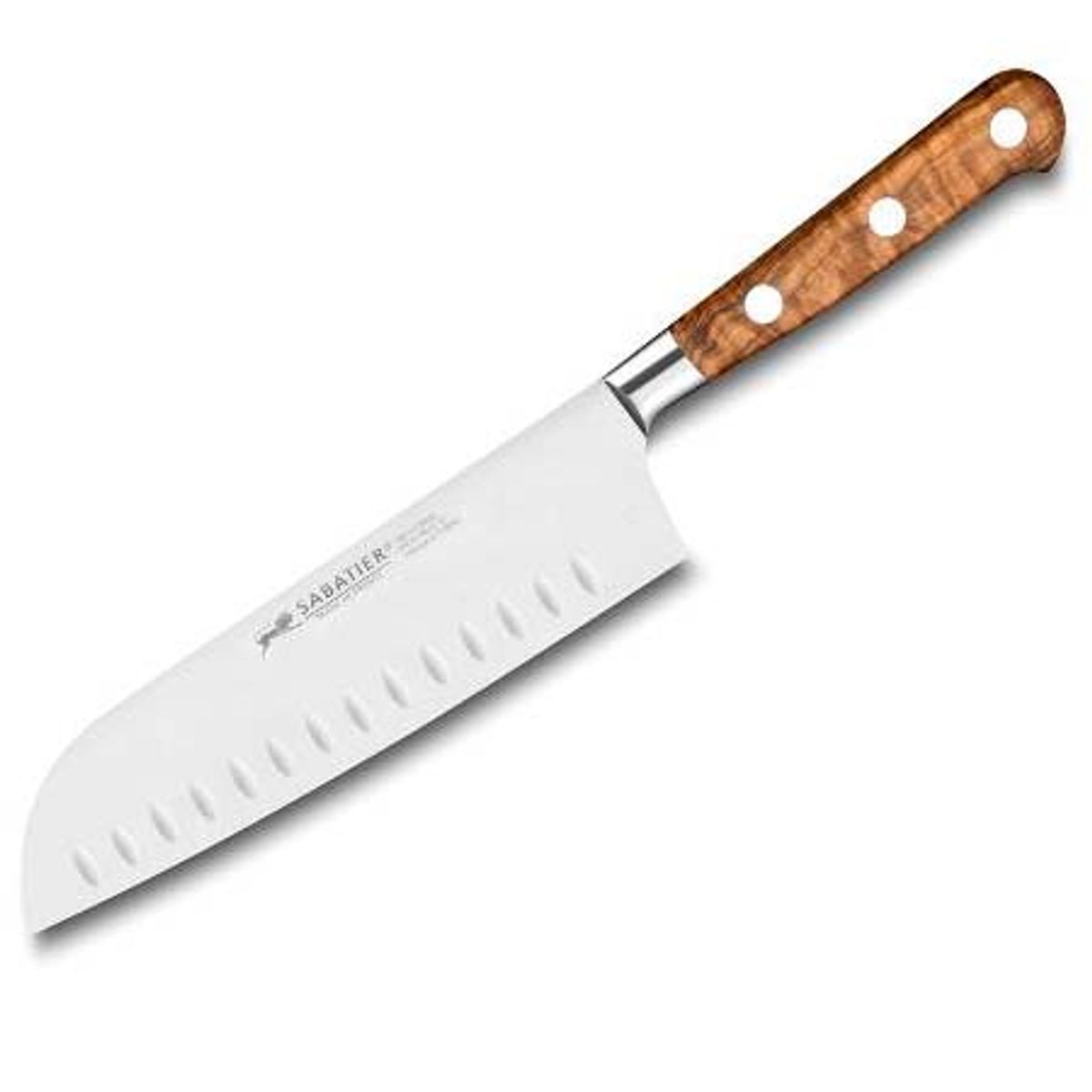 Lion Sabatier - Ideal Provence Santokukniv 18 cm Stål/Oliventræ