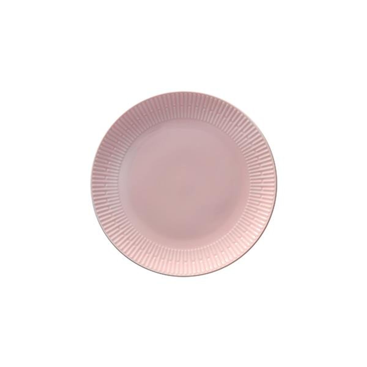 Aida - Frokosttallerken relief rosa 1 stk. 22 cm.