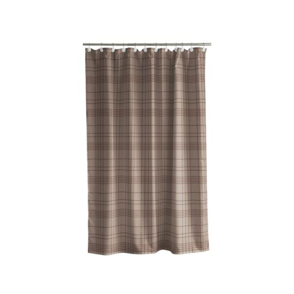 Södahl - Tartan Badeforhæng 180 x 200 cm Taupe