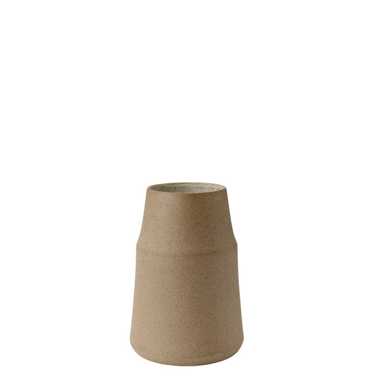 Knabstrup - Clay Vase - H18 cm varm sand