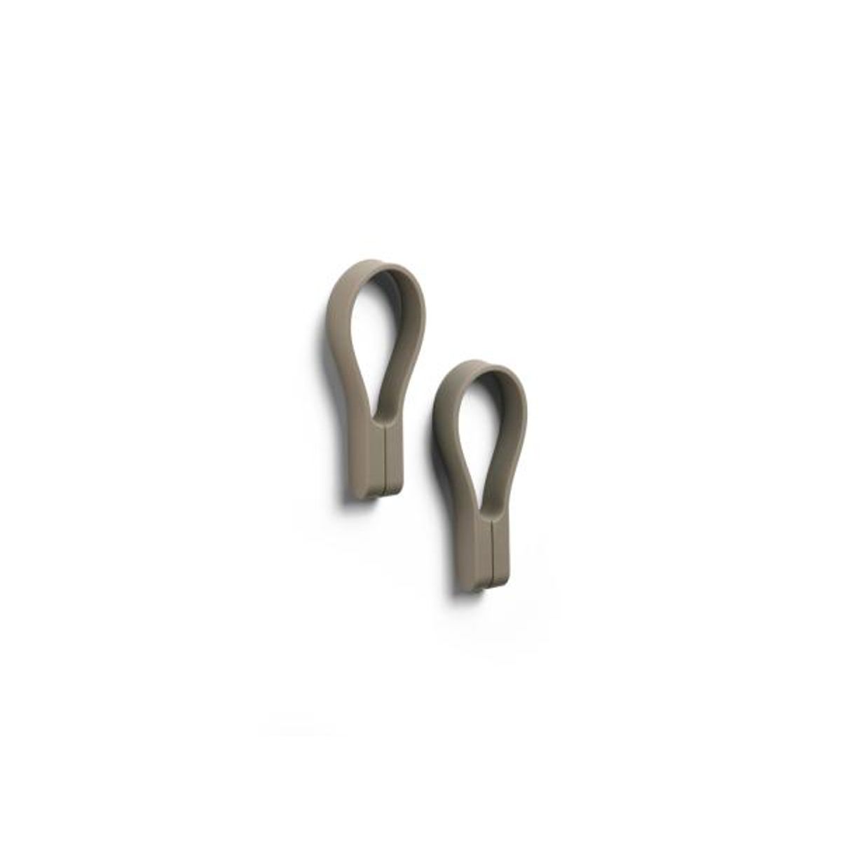 ZONE Denmark - Loop magnet Håndklædestrop 9 cm 2 stk. Taupe