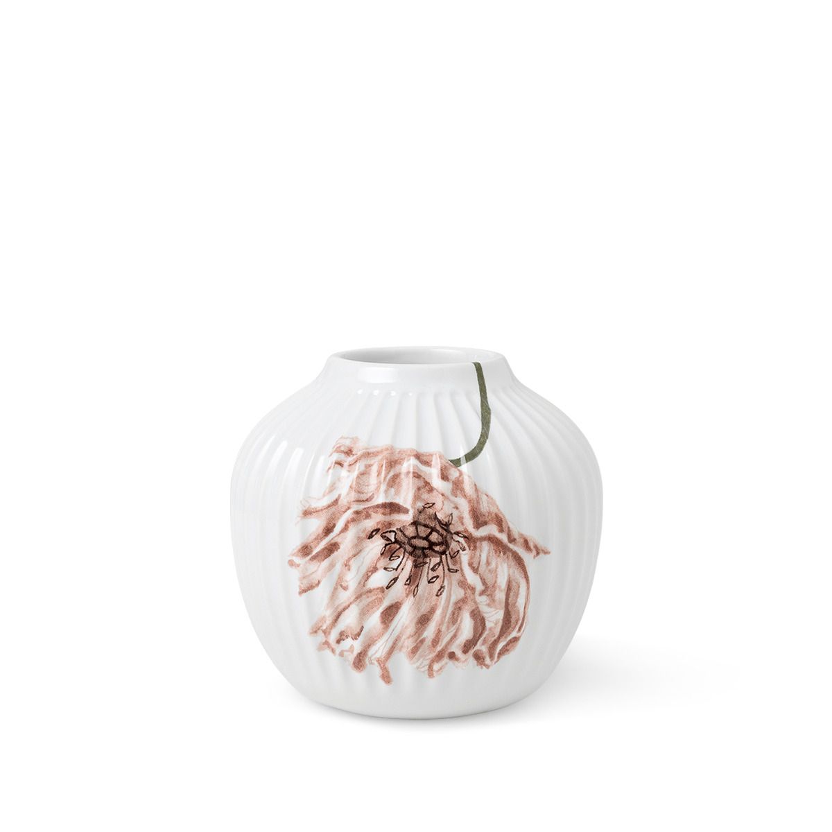 Kähler - Hammershøi Poppy Vase H13 cm hvid