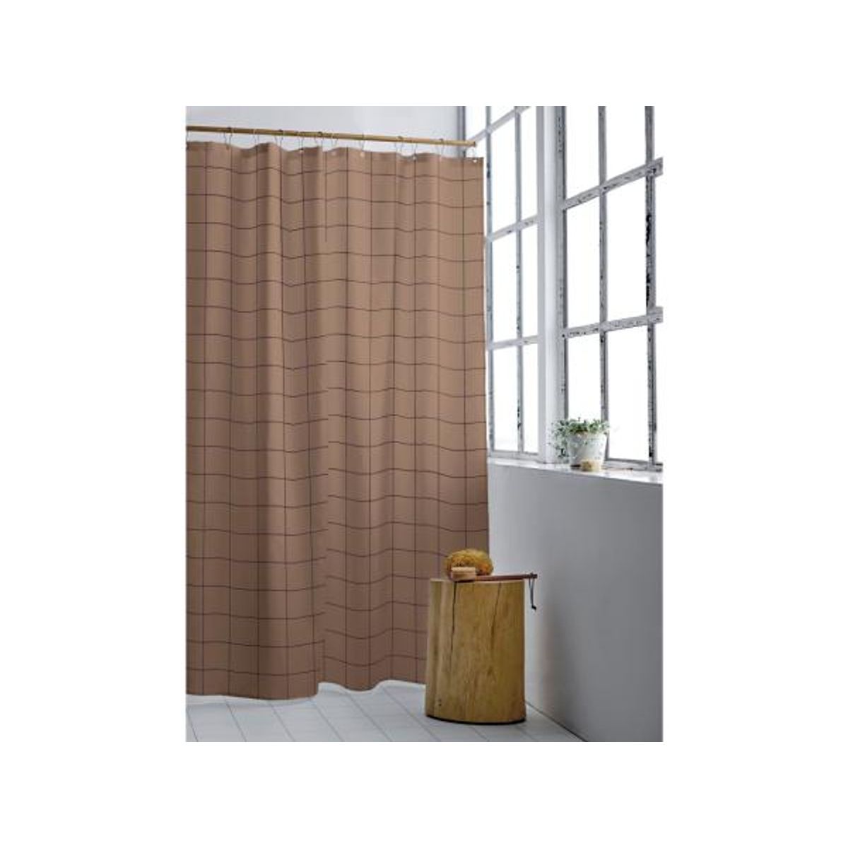 Södahl - Badeforhæng 180x200 Vista Warm Taupe