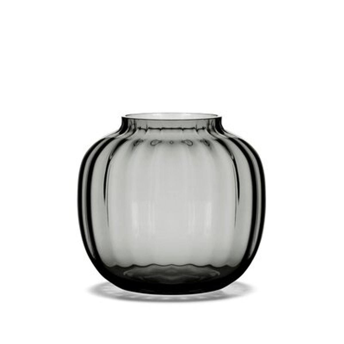 Holmegaard - Primula Vase H12.5 cm smoke