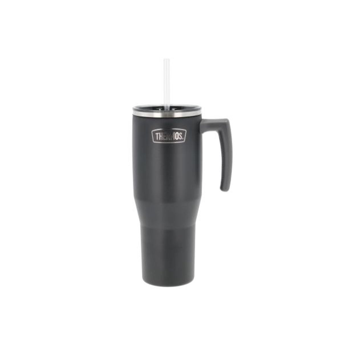 Thermos - Termokrus med hank 1,1 liter Mat sort