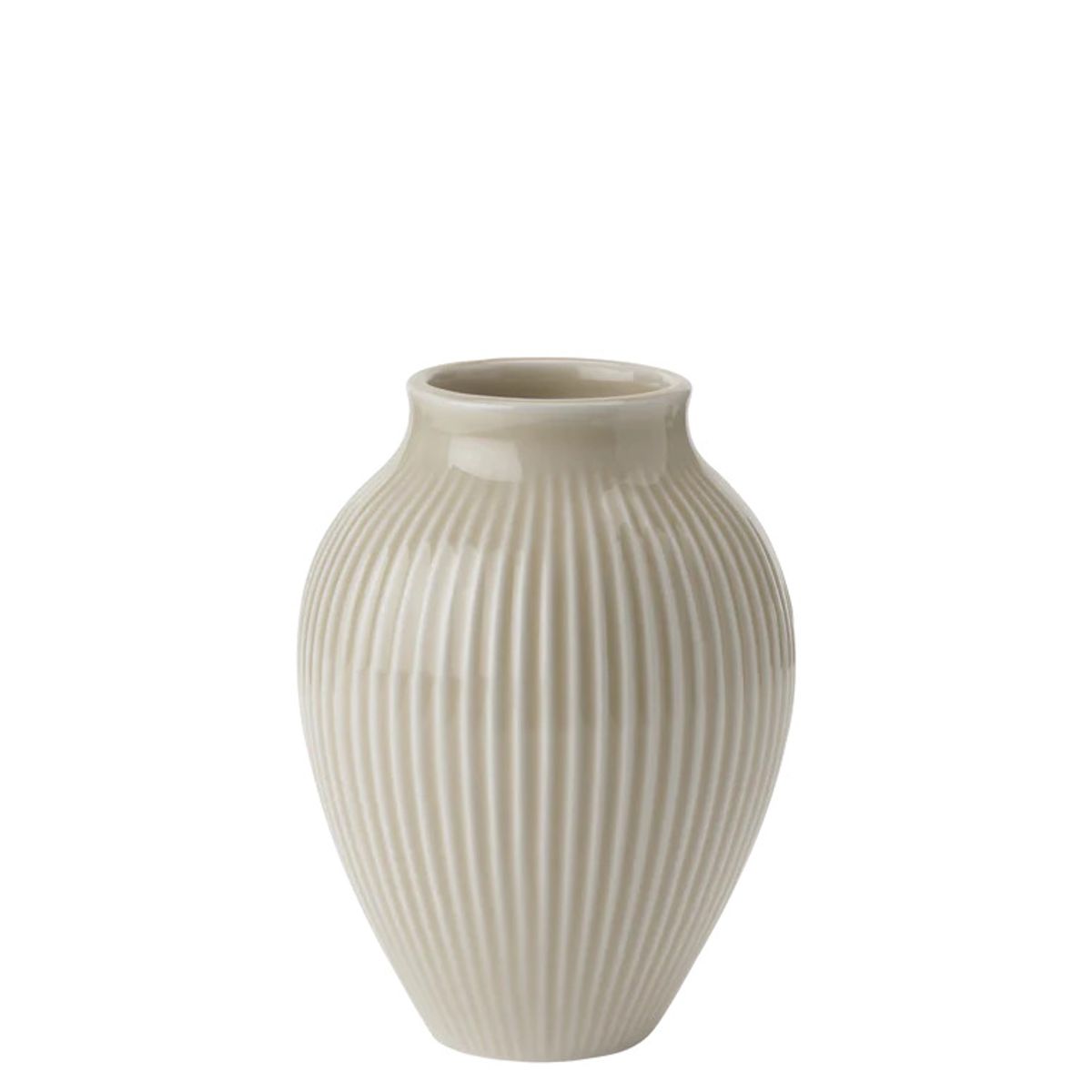 Knabstrup - vase H 12.5 cm ripple sand