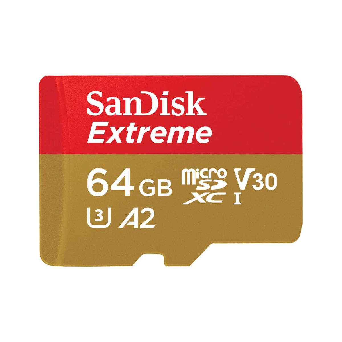 SANDISK MicroSDXC Extreme 64GB 160/60MB/s A2 C10 V30 UHS-I U3