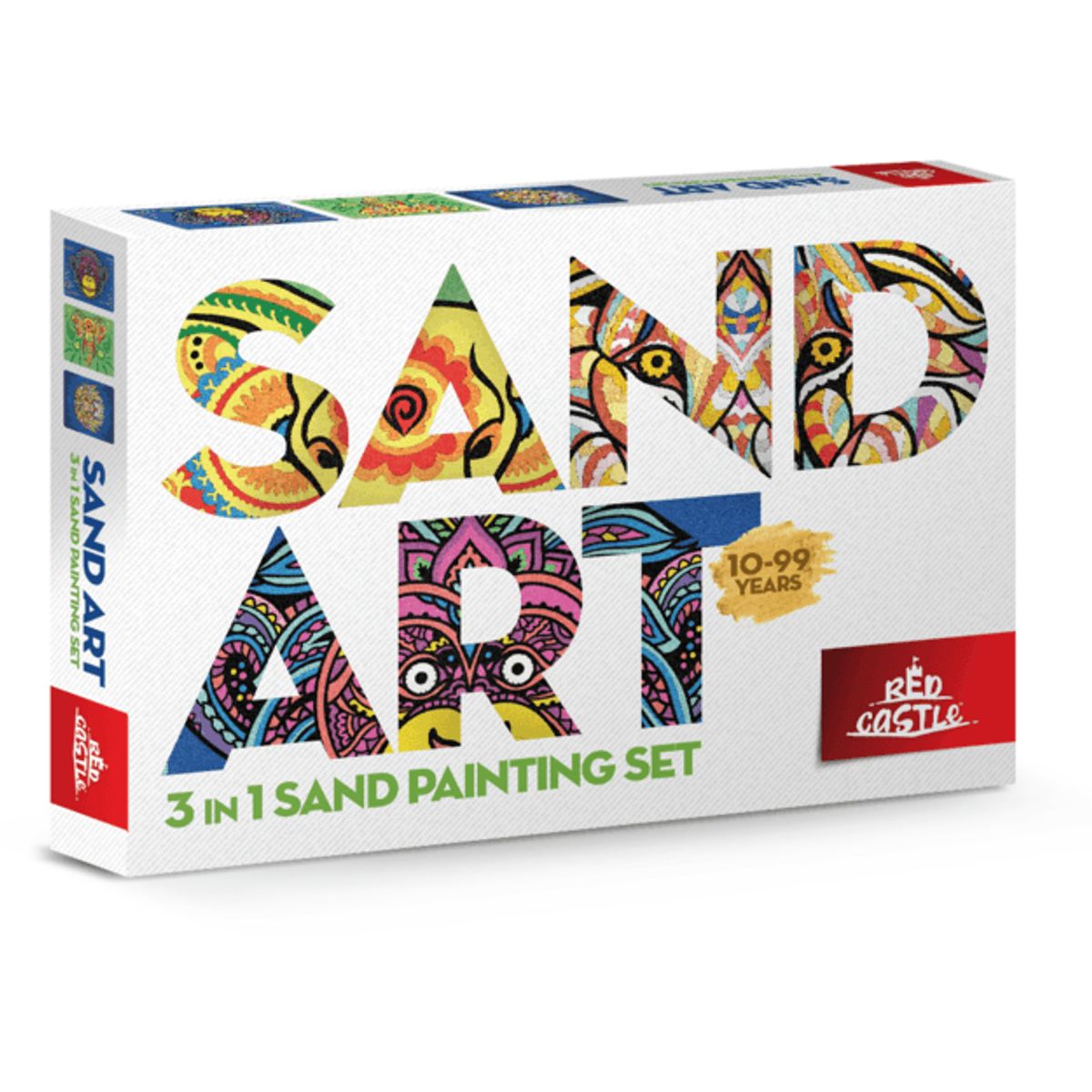 Sand Painting Set - Elefant/Løve/Abe