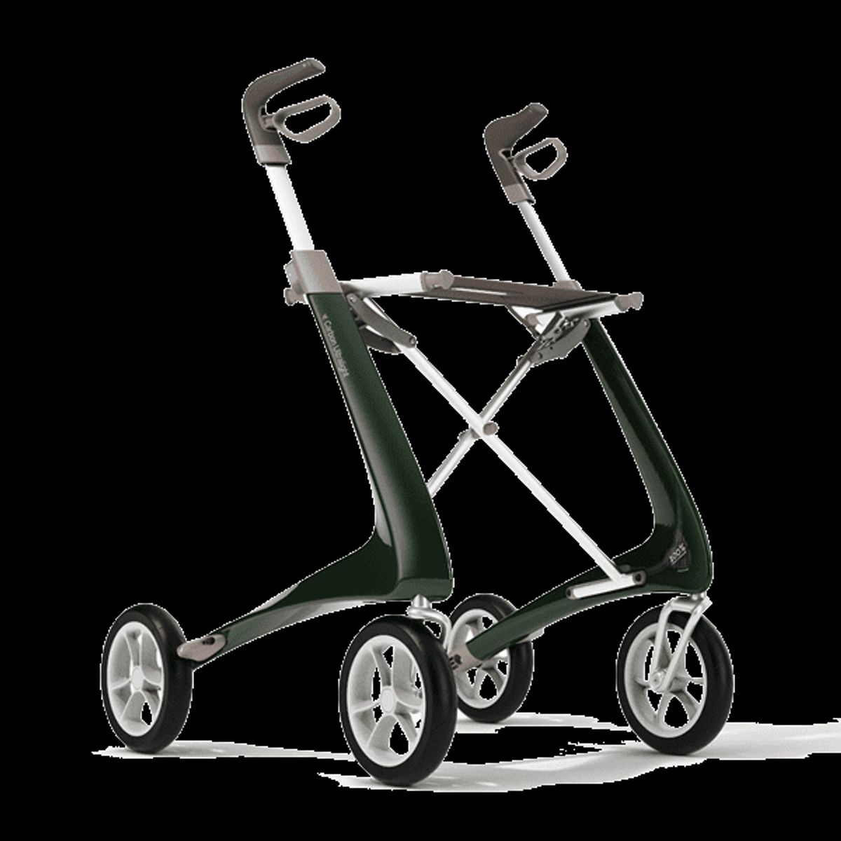 Carbon Ultralight Rollator - Komfort - Grøn