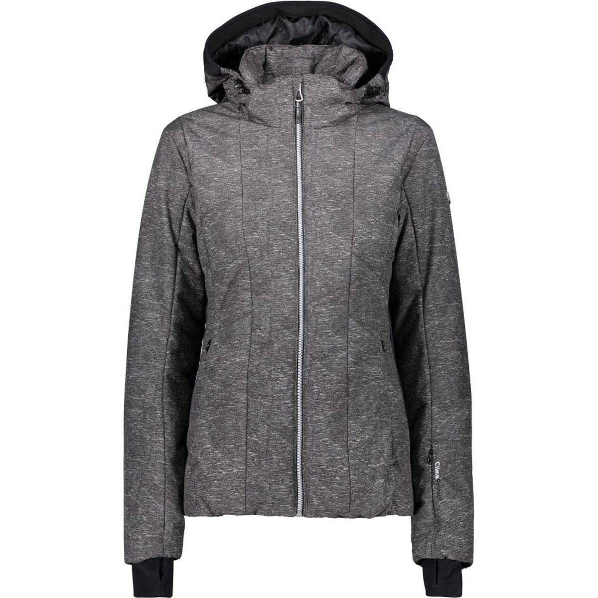 Cmp Zip Hood Jacket Dame (Farve: Grå, Størrelse: 42)