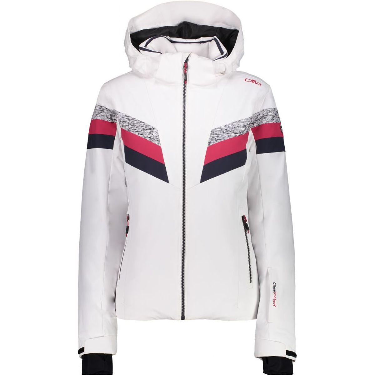 Cmp Zip Hood Jacket Dame (Farve: Hvid, Størrelse: 46)