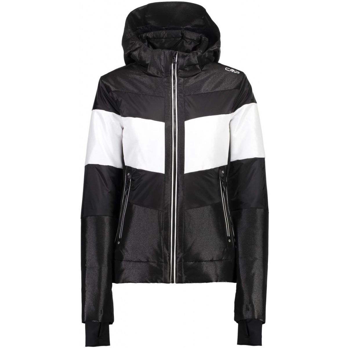 Cmp Zip Hood Jacket Dame (Farve: Sort, Størrelse: 38)