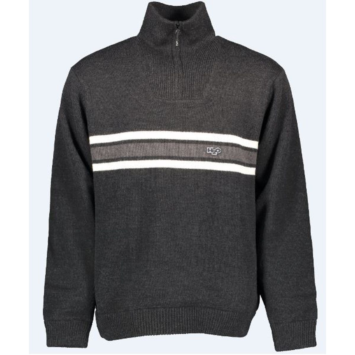 H2o Icon Stripe Wind Knit Herre (Farve: Black/dark Steel Blk, Størrelse: S)