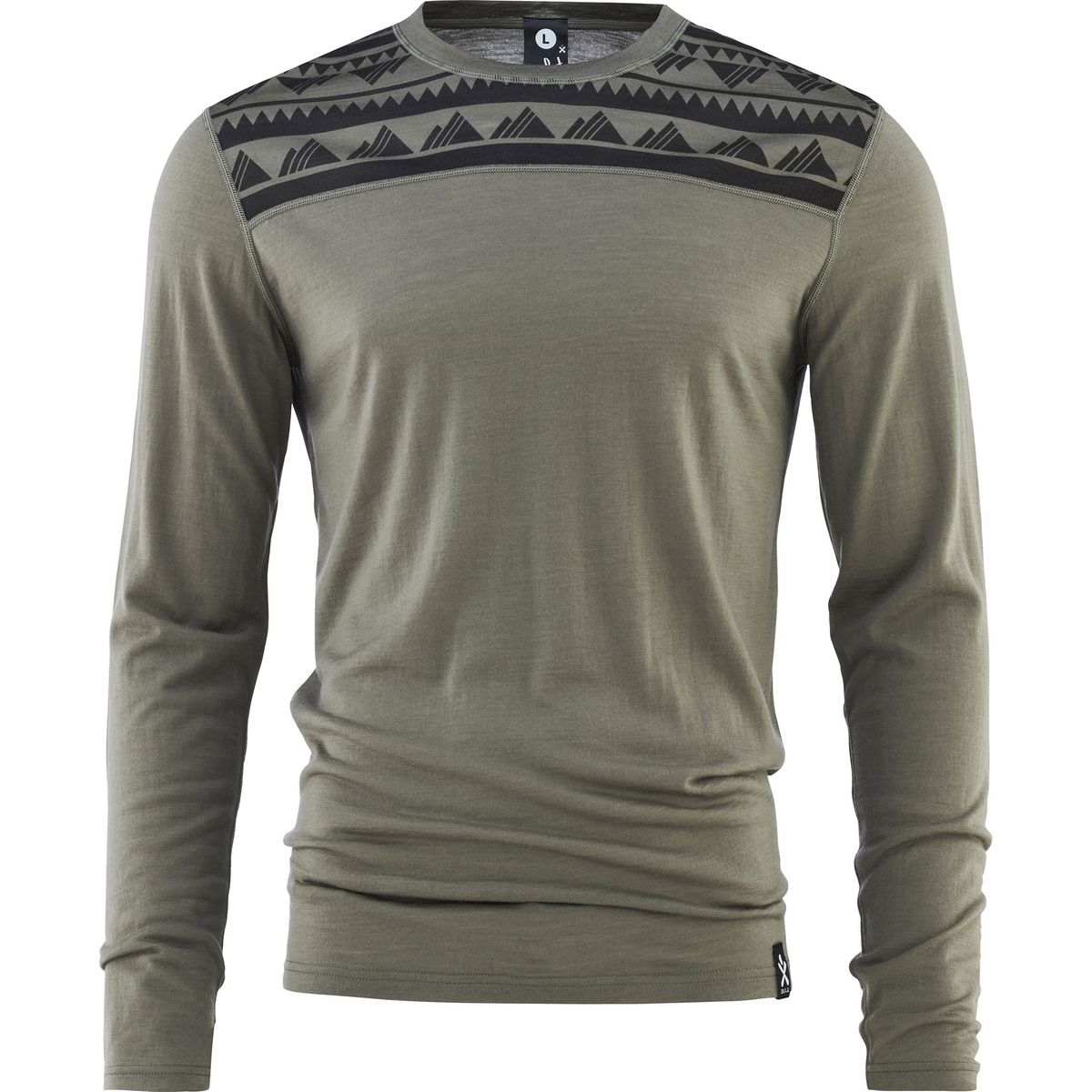 Bula Aztec 60% Merino Uld Crew Herre (Farve: Grøn, Størrelse: S)