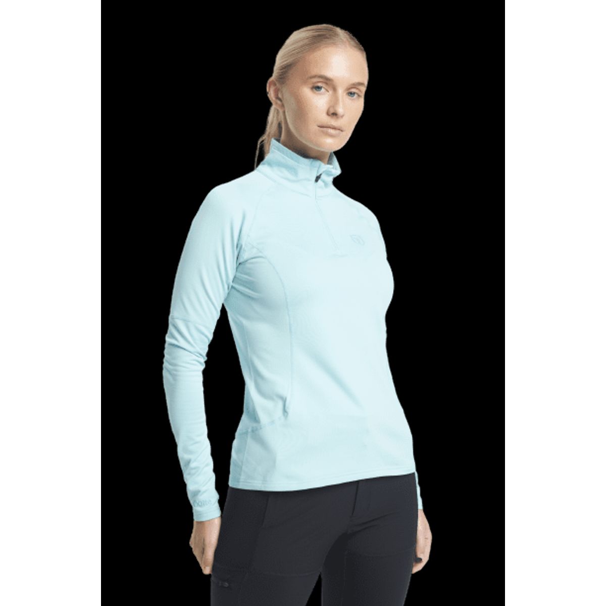 Tenson Mellemlag Half Zip Dame (Farve: Light Blue, Størrelse: Xl)