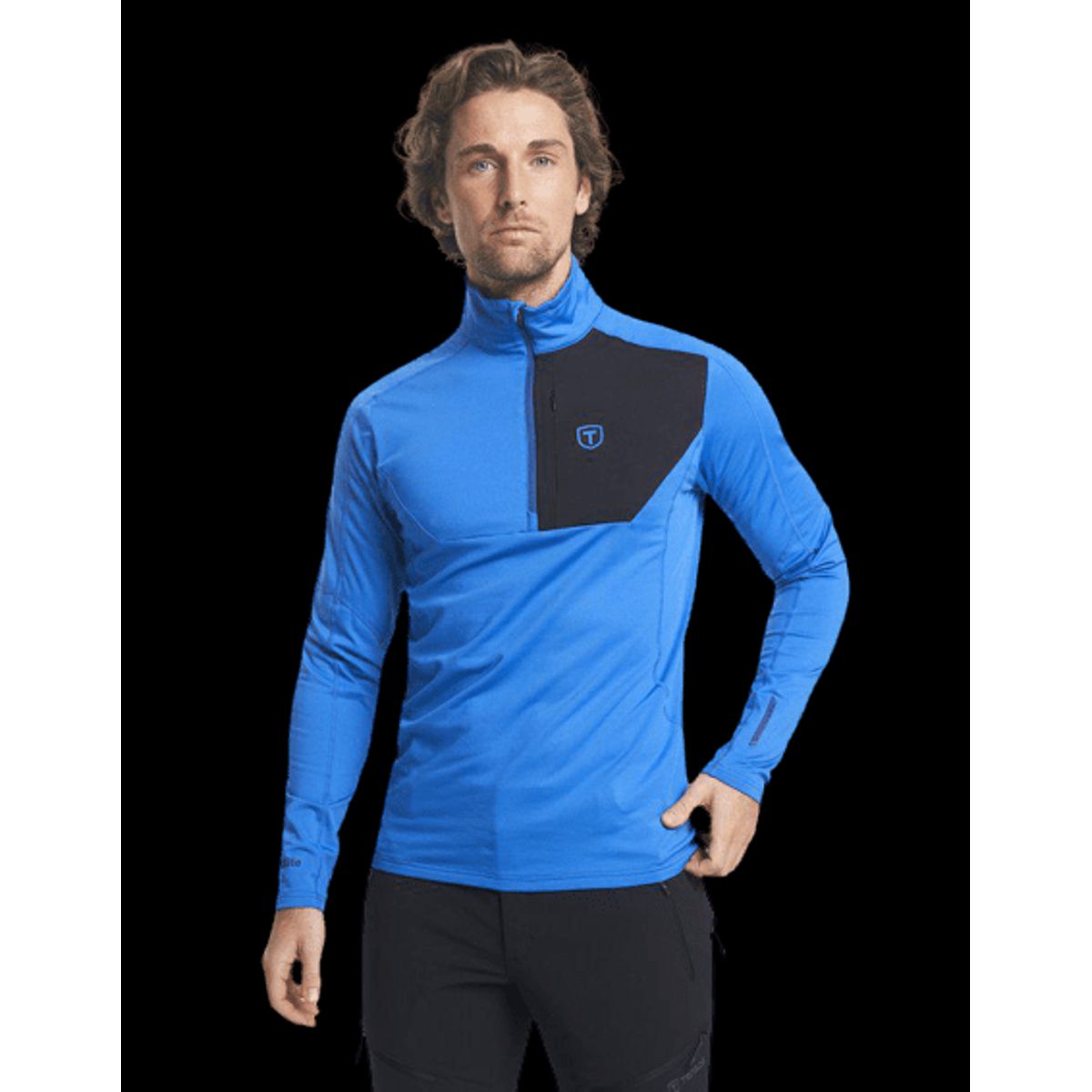 Tenson Txlite Half Zip Herre (Farve: Blue, Størrelse: S)