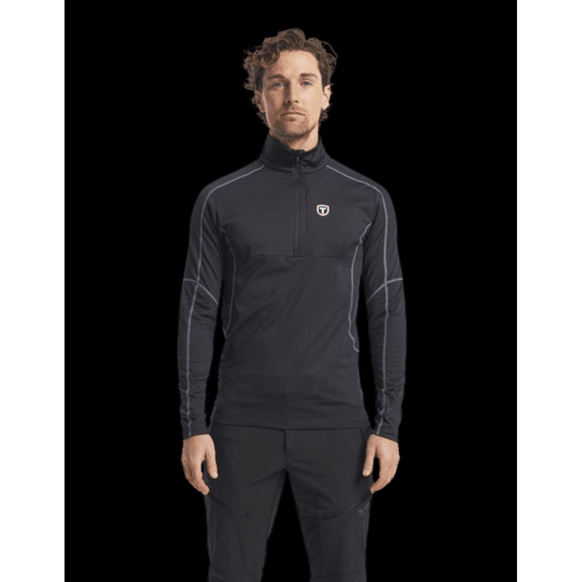 Tenson Txlite Half Zip Midlayer Herre (Farve: Sort, Størrelse: Xl)