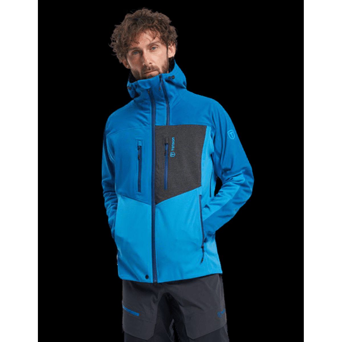 Tenson Touring Softshell Skijakke Herre (Farve: Blå, Størrelse: 2xl)