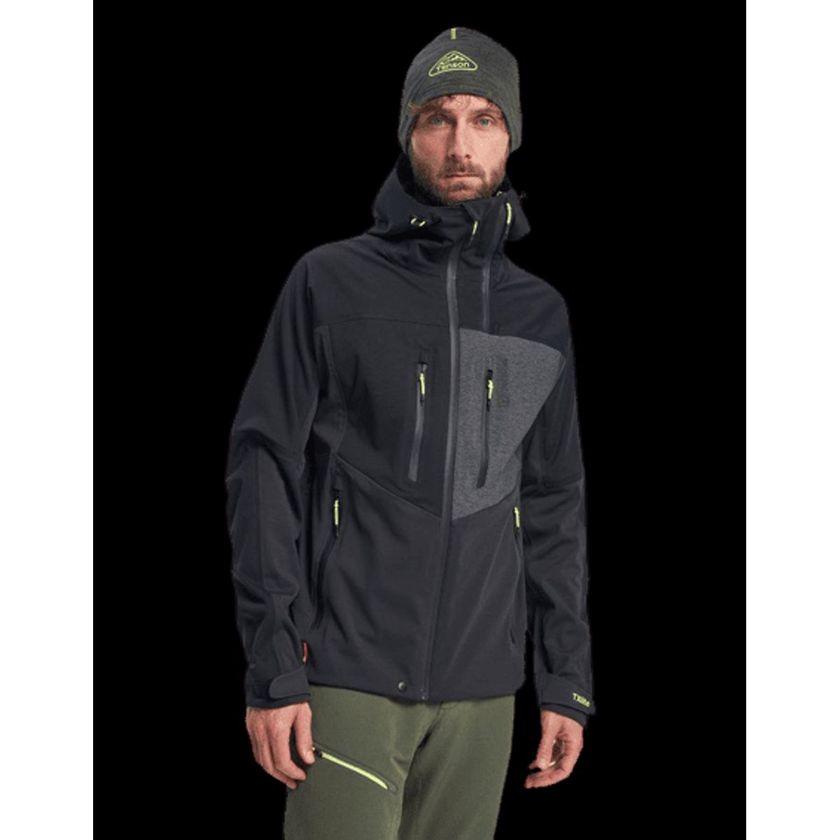 Tenson Touring Softshell Skijakke Herre (Farve: Grå, Størrelse: 2xl)