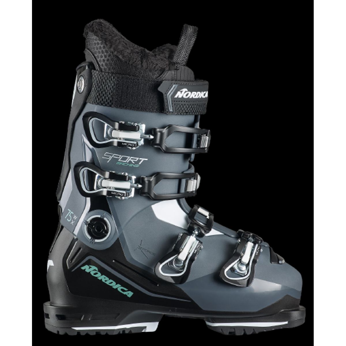 Nordica Sportmachine 3 75 X W (Gw) Skistøvle Dame (Farve: Sort, Størrelse: 25.5)