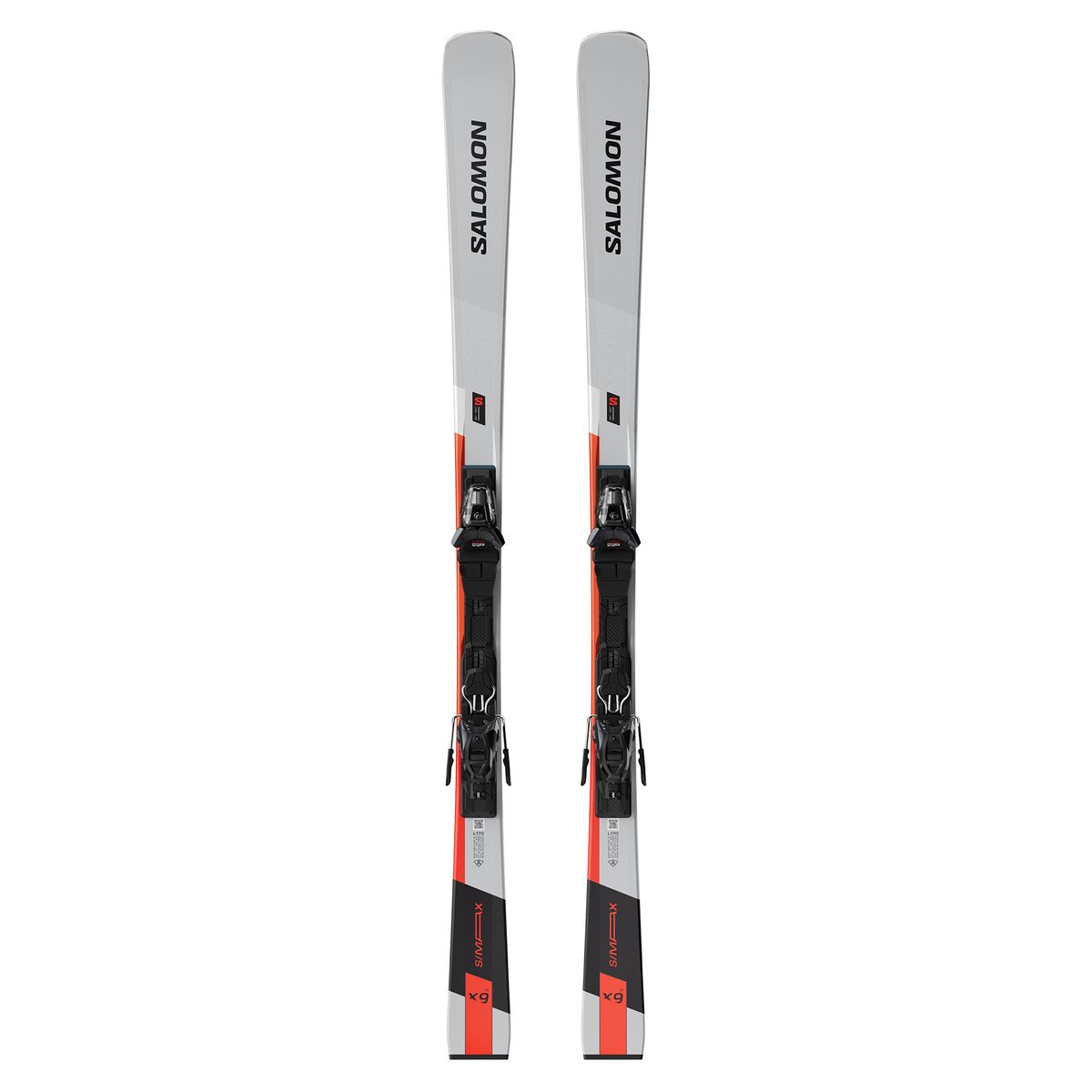 Salomon E S/max X9 Ti Ski Incl. M11 Gw Binding (Farve: Grå, Størrelse: 175)