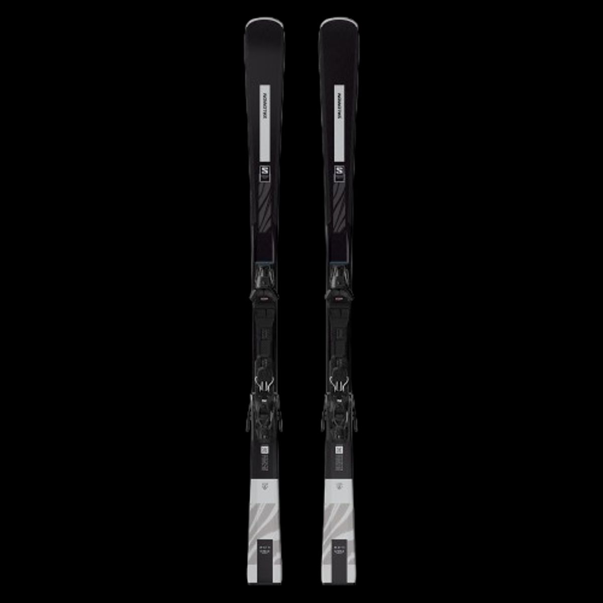 Salomon E S/max X7 Ti Dame Ski Incl. M10 Gw Binding (Farve: Sort, Størrelse: 155)