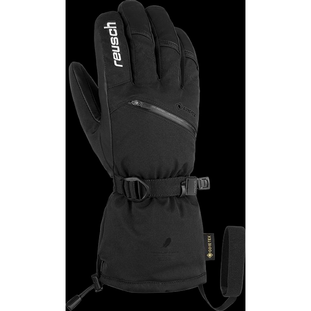 Reusch Collin Goretex Skihandske Unisex (Farve: Sort, Størrelse: 7.5)