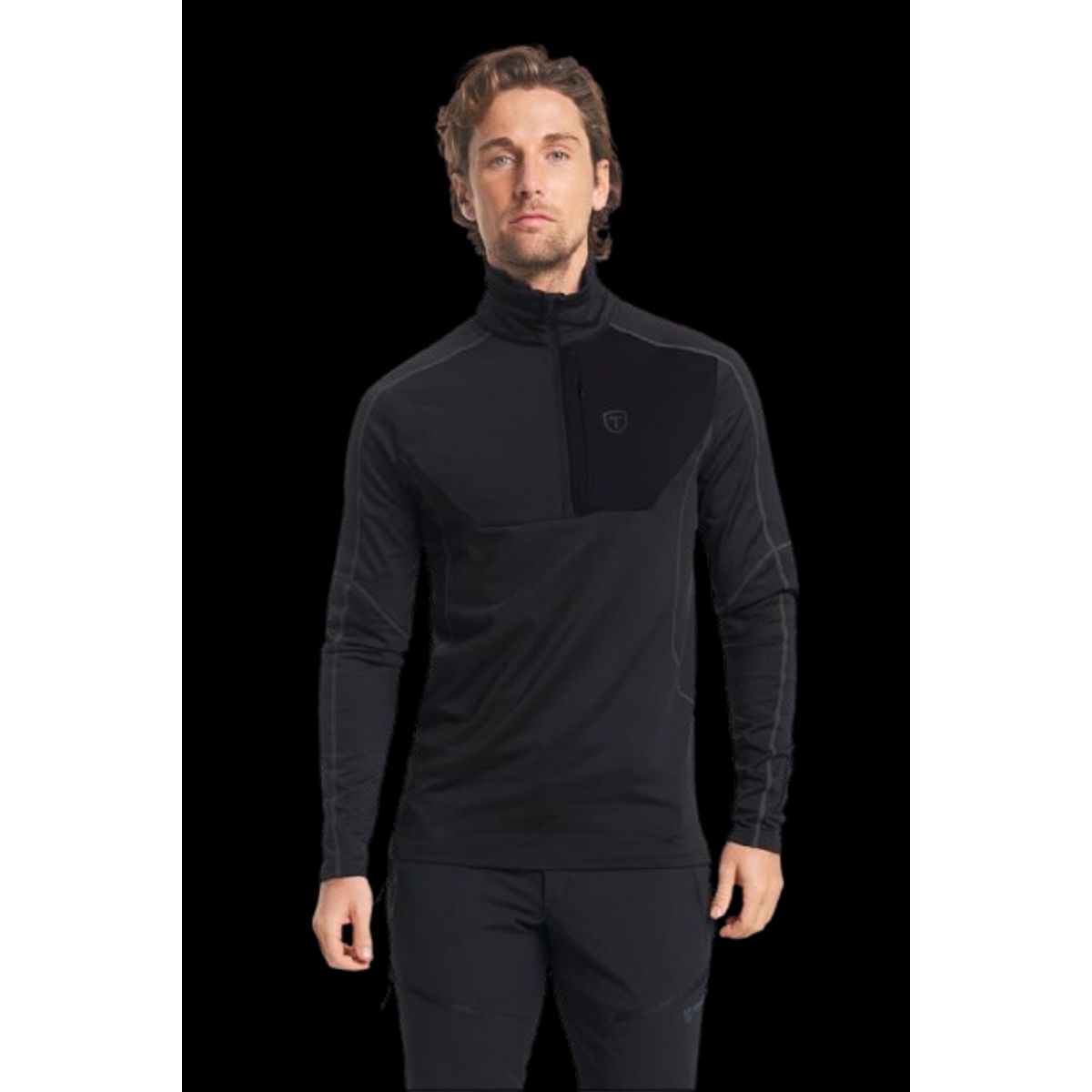 Tenson Txlite Half Zip Midlayer Herre (Farve: Mørkegrøn, Størrelse: 2xl)