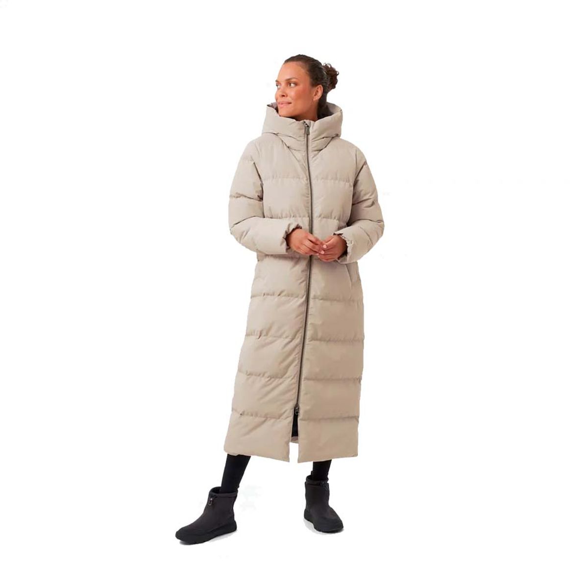 Mckinley Anna Purna Long Puffer Jakke Dame (Farve: Beige, Størrelse: 38)