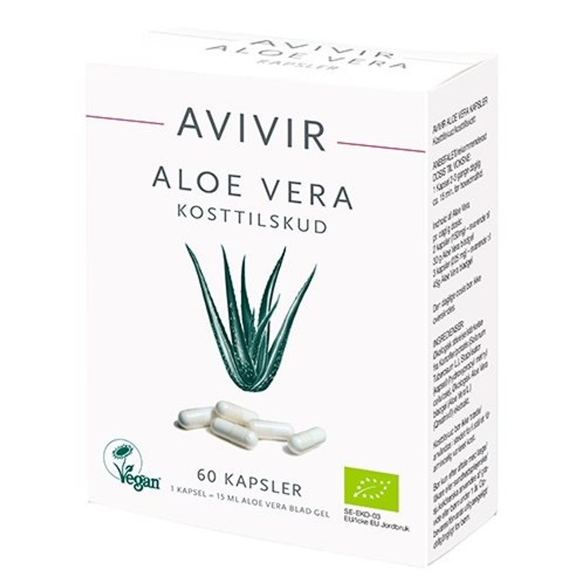 AVIVIR Aloe Vera - 60 Kapsler