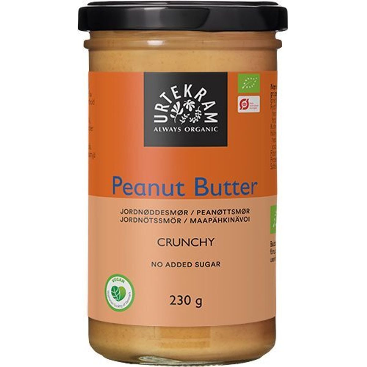 Peanutbutter crunchy Økologisk - 230 gram