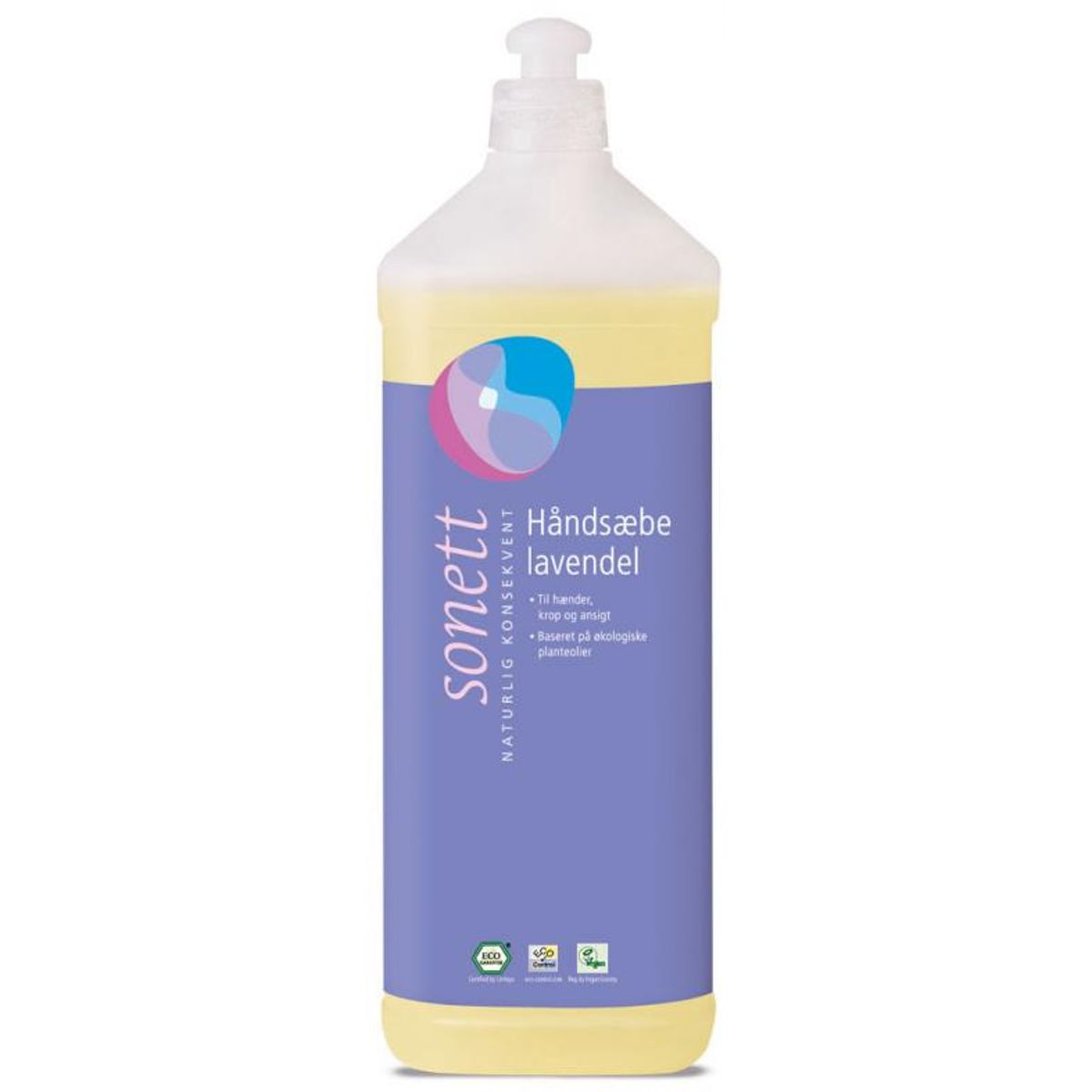 Sonett Håndsæbe lavendel - 1 ltr.