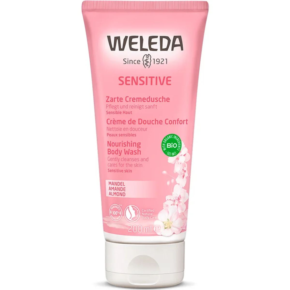 Weleda Bodywash almond sensitiv skin 200 ml.