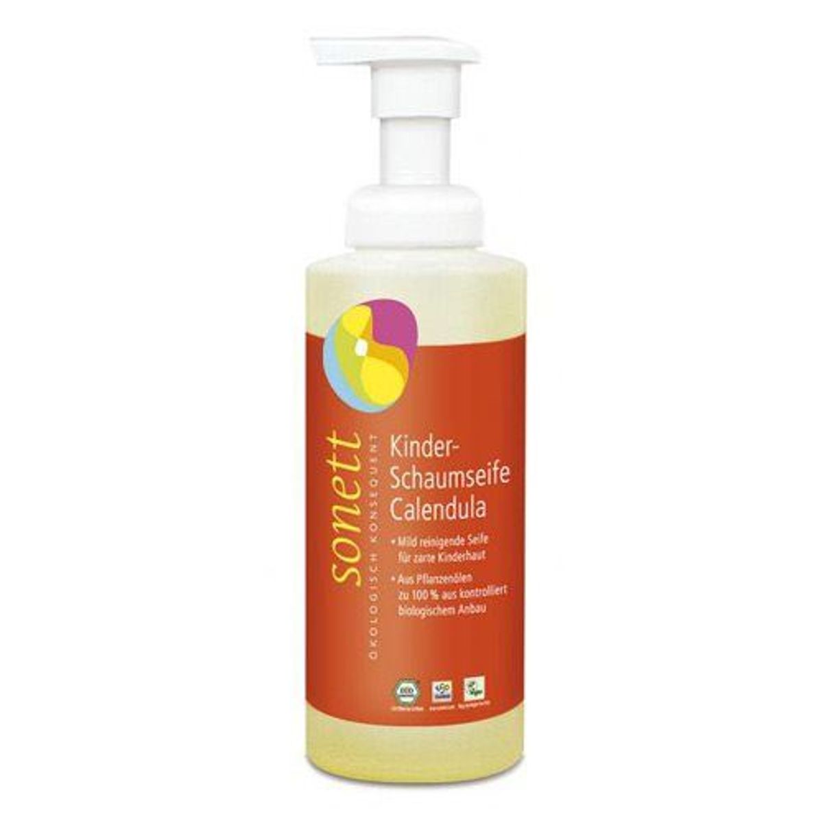 Sonett Børne skumsæbe calendula 200 ml.