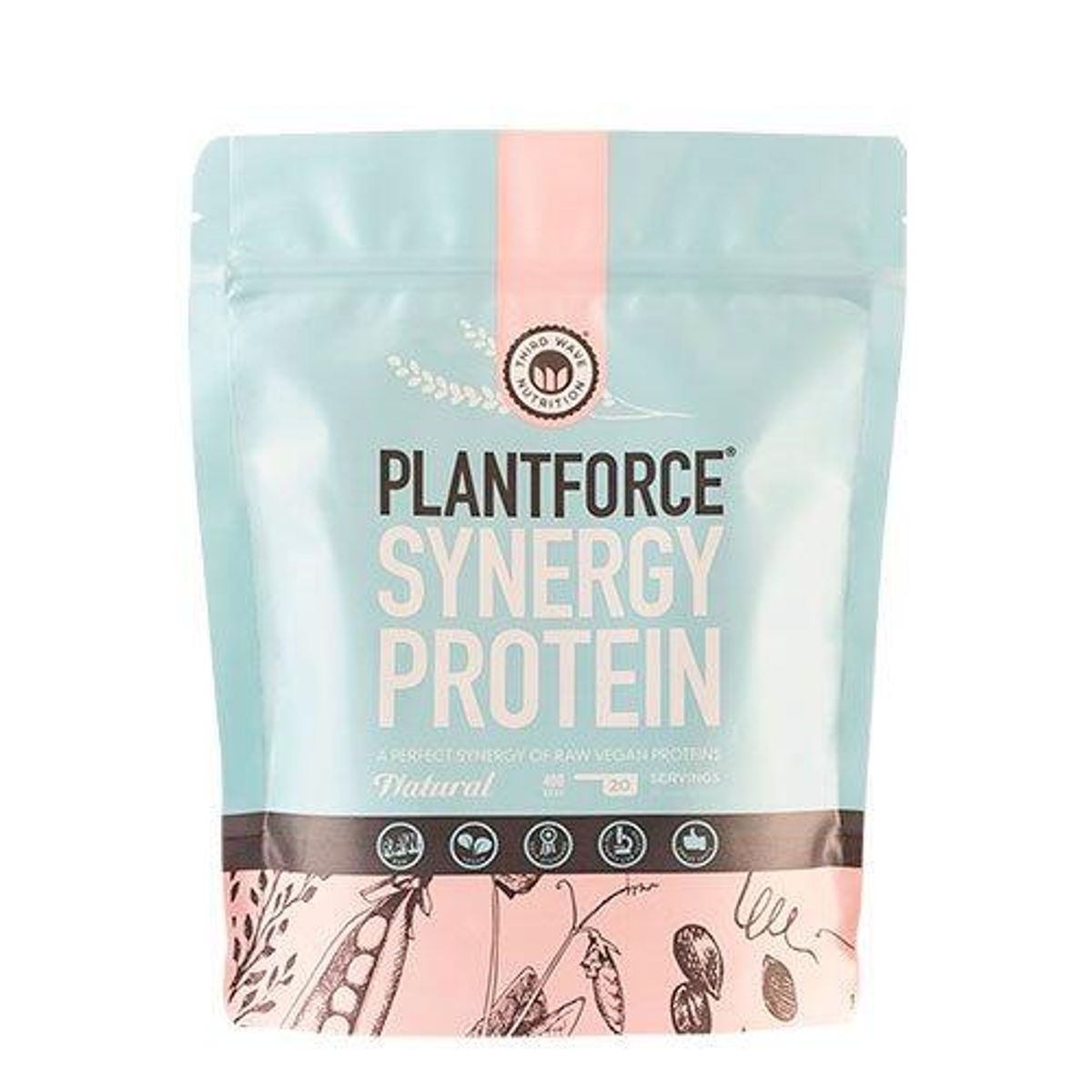 Protein neutral Plantforce Synergy 400 gram